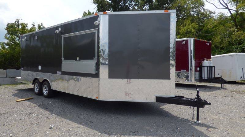 Concession Trailer 8.5′ x 20′ Charcoal Gray Catering Trailer — photo 6
