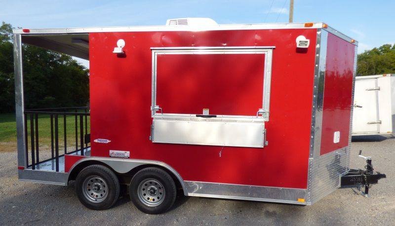 Concession Trailer 8.5′ x 14′ Red BBQ Food Catering Event — photo 11