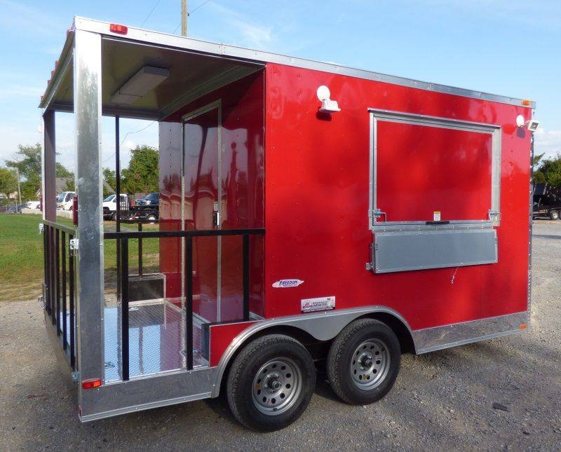 Concession Trailer 8.5′ x 14′ Red BBQ Food Catering Event — photo 10