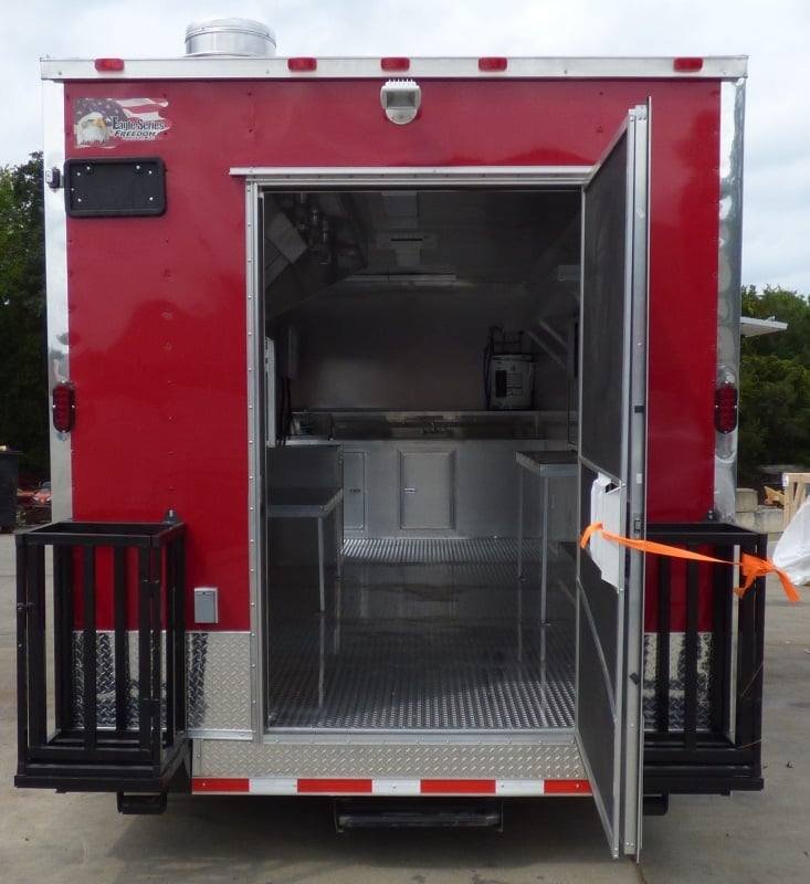 Concession Trailer 8.5’x30′ Red – Food Event Catering BBQ — photo 7