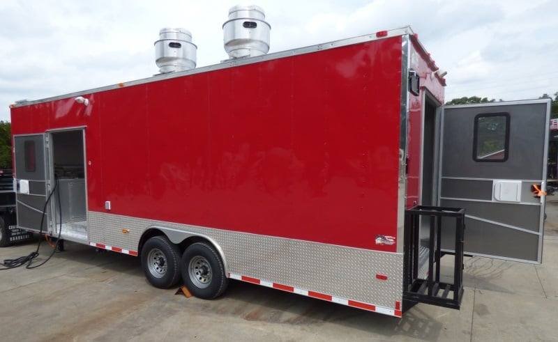 Concession Trailer 8.5’x30′ Red – Food Event Catering BBQ — photo 13