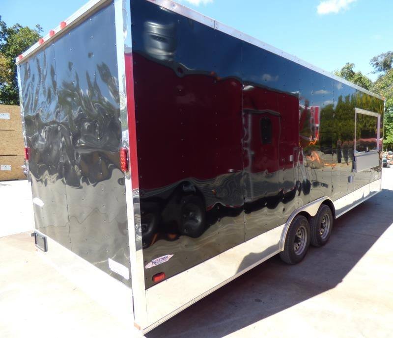 Concession Trailer 8.5′ x 24′ Black – Food Event Catering BBQ — photo 3