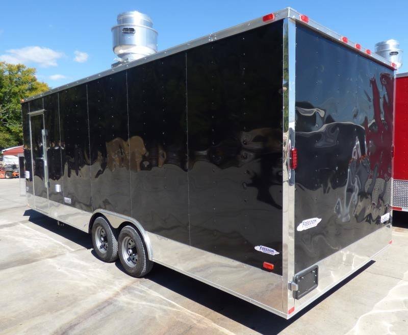 Concession Trailer 8.5′ x 24′ Black – Food Event Catering BBQ — photo 4