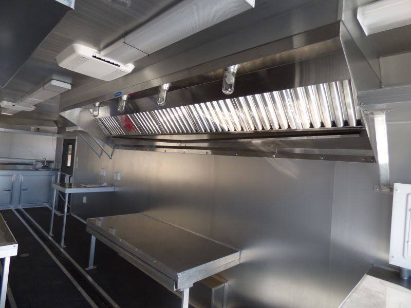 Concession Trailer Red 8.5′ x 30′ Catering Event Food Trailer — photo 6
