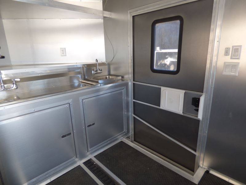 Concession Trailer Red 8.5′ x 30′ Catering Event Food Trailer — photo 3
