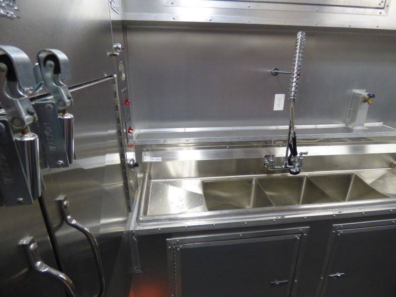 Concession Trailer Gooseneck Black 8.5′ x 45′ BBQ Smoker Event Catering Restroom Generators — photo 3