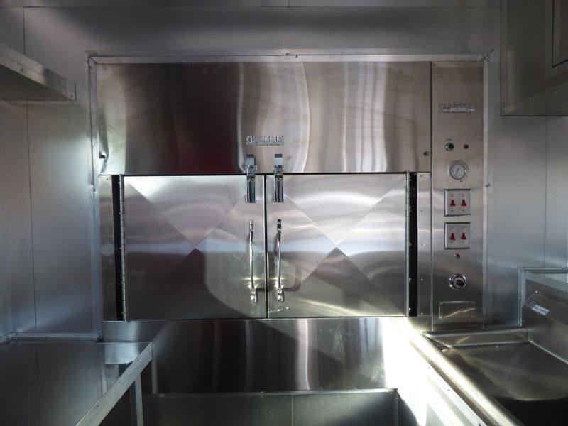 Concession Trailer Gooseneck Black 8.5′ x 45′ BBQ Smoker Event Catering Restroom Generators — photo 4