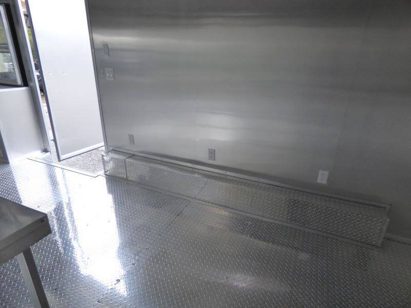Concession Trailer Gooseneck Charcoal Gray 8.5′ x 36′ BBQ Smoker Event Catering — photo 5