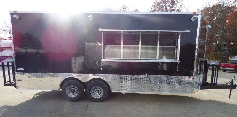 Concession Trailer Black 8.5′ x 20′ Food Catering Event — photo 5