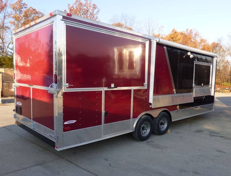 Concession Trailer Black Brandywine 8.5′ x 24′ BBQ Smoker Event Catering — photo 2