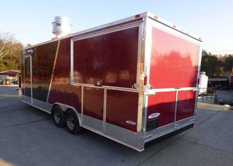 Concession Trailer Black Brandywine 8.5′ x 24′ BBQ Smoker Event Catering — photo 4