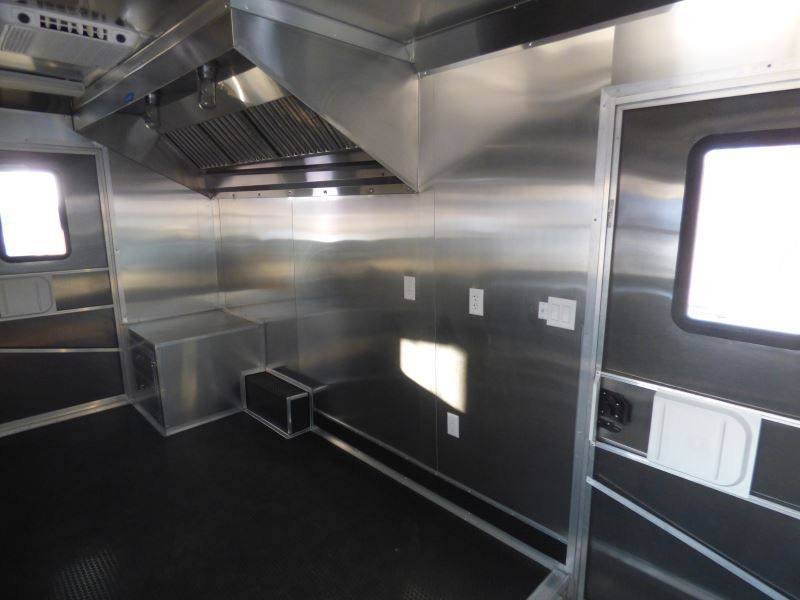 Concession Trailer Black Brandywine 8.5′ x 24′ BBQ Smoker Event Catering — photo 3