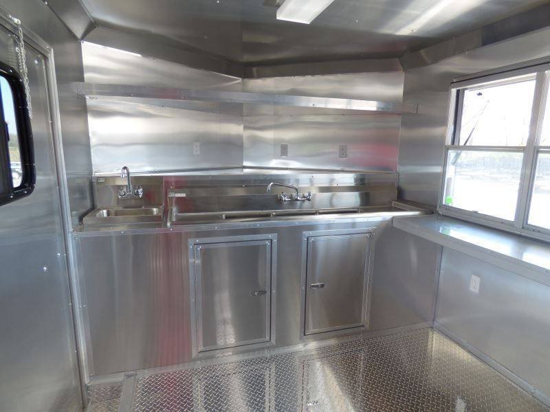 Concession Trailer Black 8.5′ x 24′ Food Catering Event Festival — photo 4