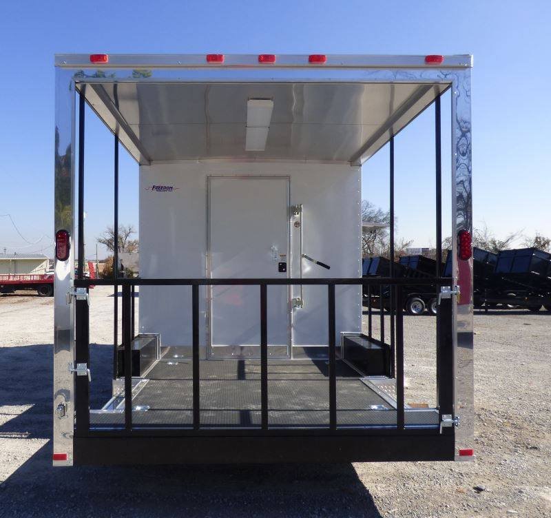 Concession Trailer White 8.5′ x 20′ BBQ Smoker Event Catering — photo 5