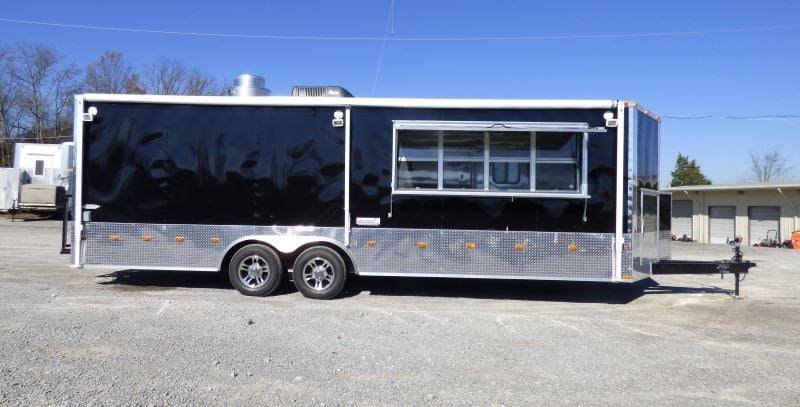 Concession Trailer 8.5’x24′ Black – Vending Food BBQ Catering — photo 14