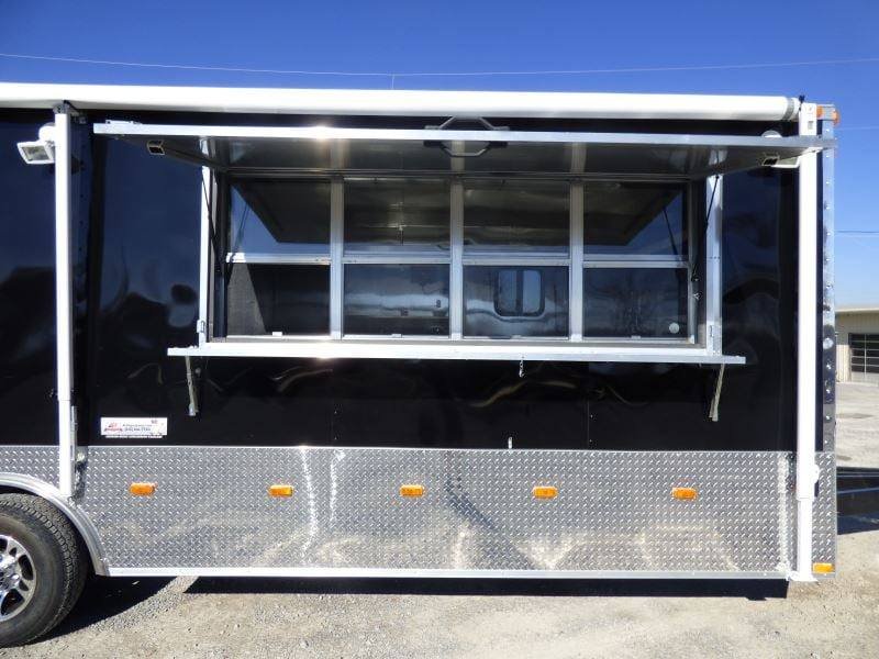 Concession Trailer 8.5’x24′ Black – Vending Food BBQ Catering — photo 11