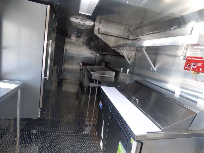 Concession Trailer 8.5’x24′ Black – Vending Food BBQ Catering — photo 12