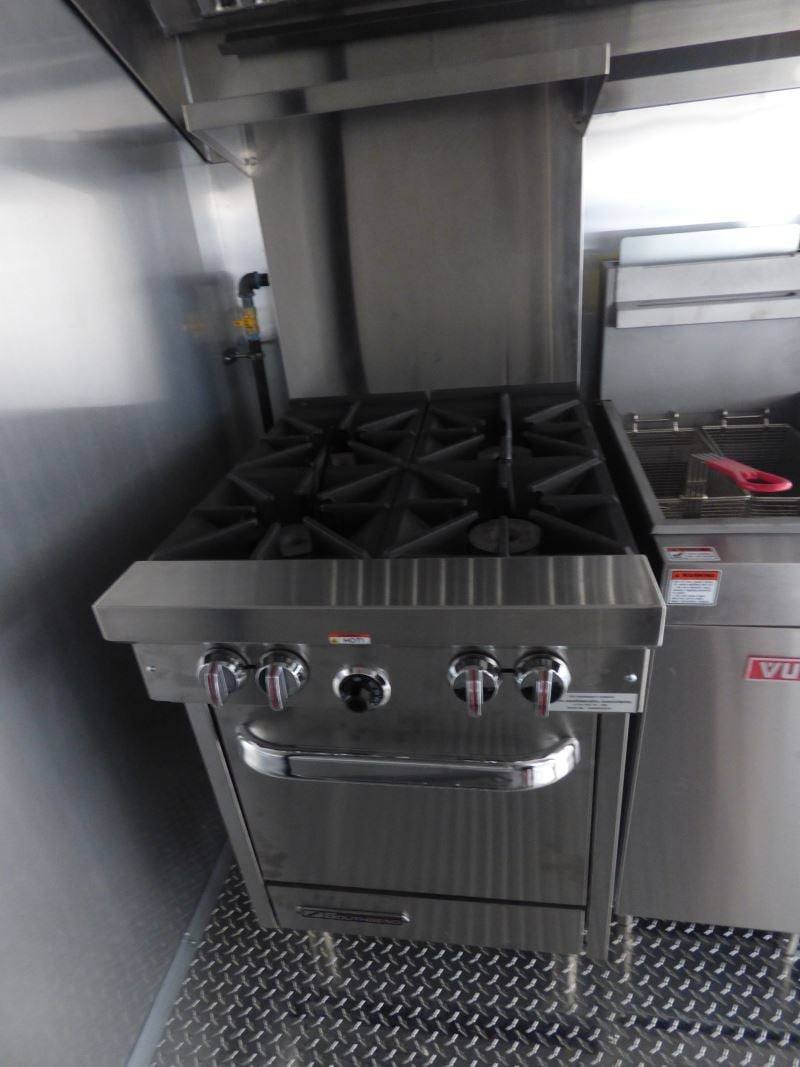 Concession Trailer 8.5’x24′ Black – Vending Food BBQ Catering — photo 8