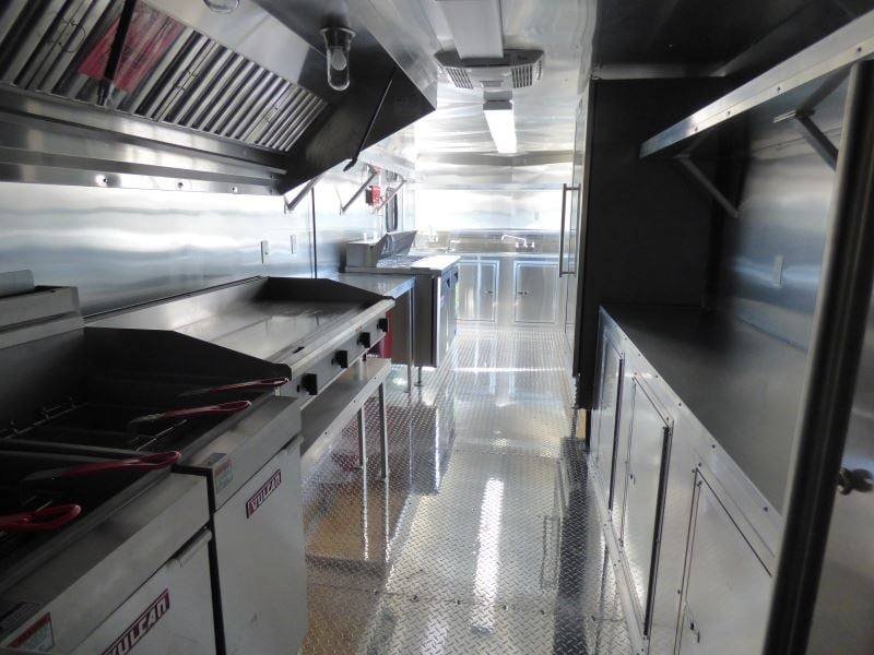 Concession Trailer 8.5’x24′ Black – Vending Food BBQ Catering — photo 3