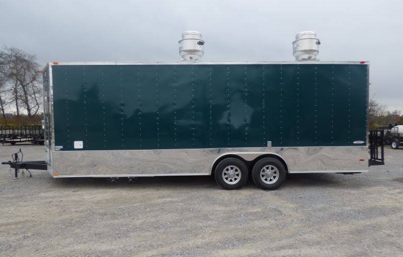 Concession Trailer Emerald Green 8.5′ x 24′ Food Event Catering Restroom — photo 6