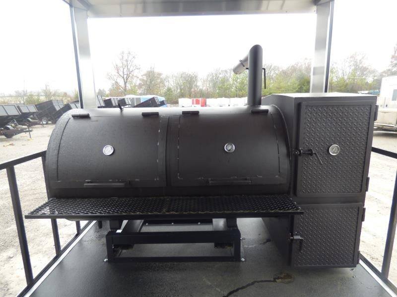 Concession Trailer 8.5’x28′ Charcoal Gray – Smoker BBQ Vending Concession — photo 2