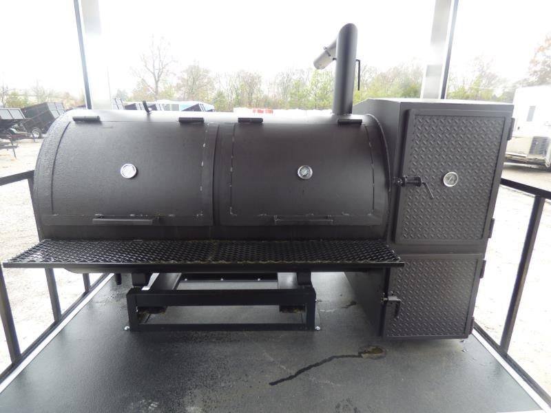 Concession Trailer 8.5’x28′ Charcoal Gray – BBQ Smoker Event Catering — photo 5