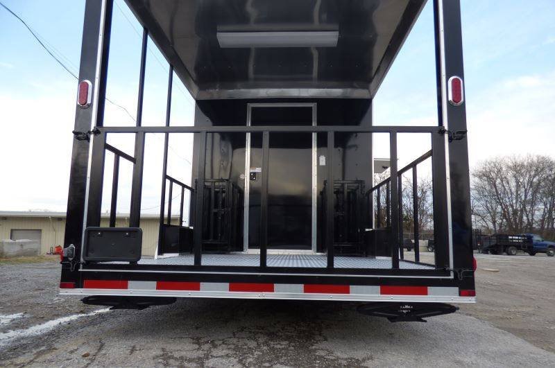 Concession Trailer Black 8.5′ x 20′ BBQ Smoker Food Catering — photo 14