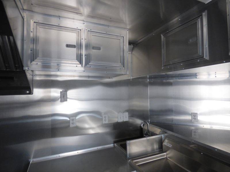 Concession Trailer Black 8.5′ x 20′ BBQ Smoker Food Catering — photo 7