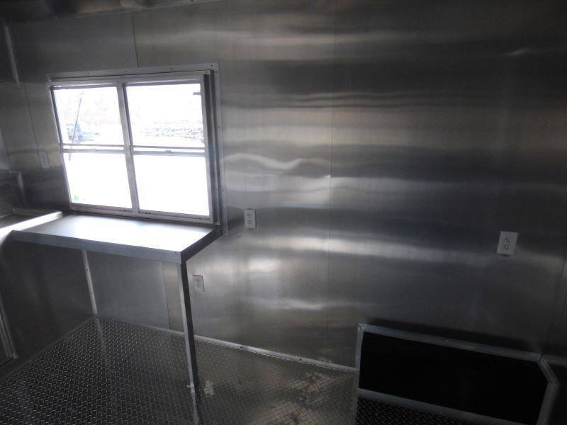 Concession Trailer Black 8.5′ x 20′ BBQ Smoker Food Catering — photo 11
