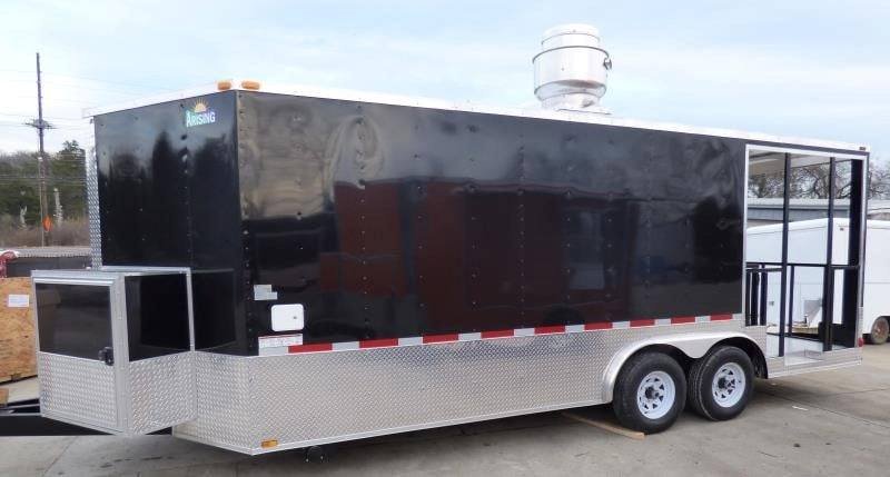 8.5′ x 20′ Concession Black BBQ Food Event Catering Trailer — photo 3