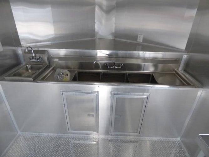 8.5′ x 20′ Concession Black BBQ Food Event Catering Trailer — photo 2