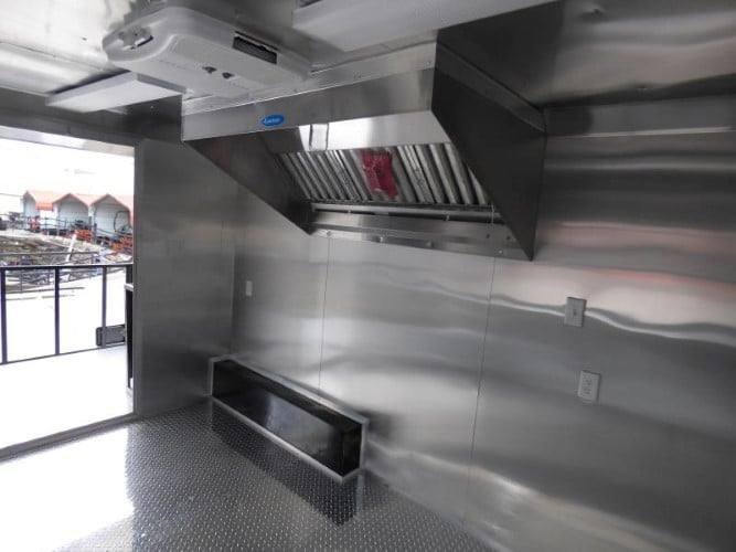 8.5′ x 20′ Concession Black BBQ Food Event Catering Trailer — photo 4