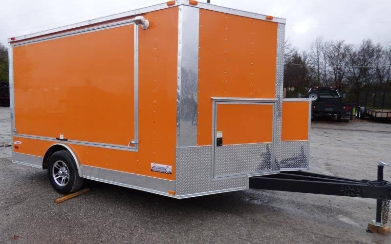 Concession Trailer 8.5’x12′ Orange – Vending Food BBQ Catering — photo 9