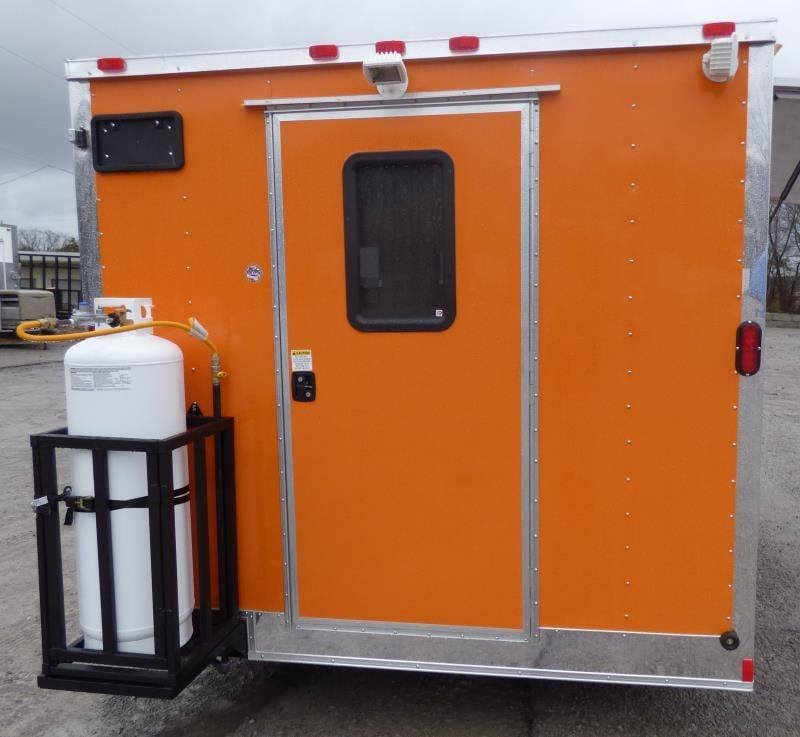 Concession Trailer 8.5’x12′ Orange – Vending Food BBQ Catering — photo 3