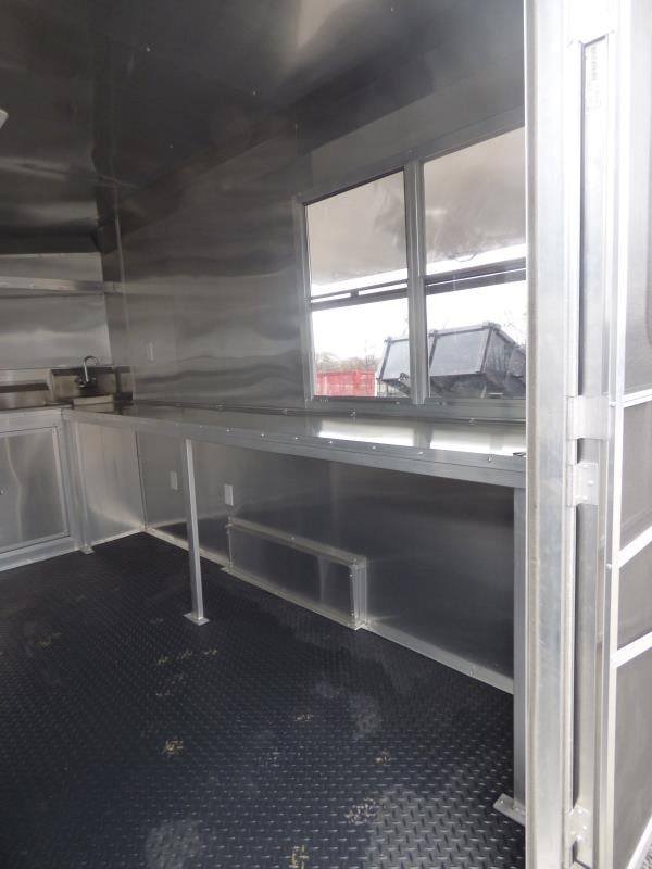 Concession Trailer 8.5’x12′ Orange – Vending Food BBQ Catering — photo 4