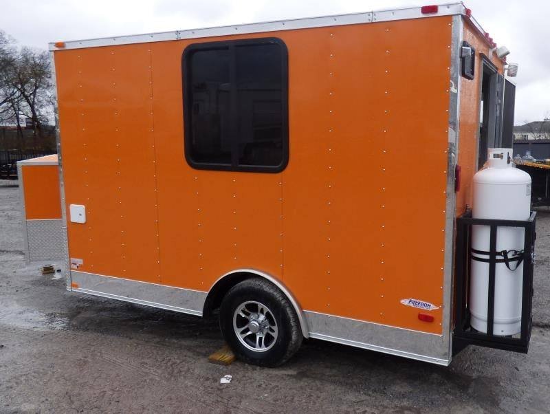 Concession Trailer 8.5’x12′ Orange – Vending Food BBQ Catering — photo 8