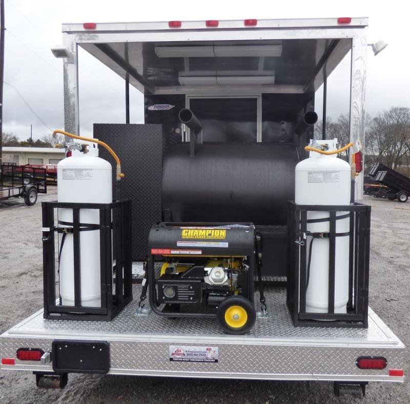 Concession Trailer 8.5’x28′ Black – Smoker BBQ Catering Food Event Restroom — photo 9