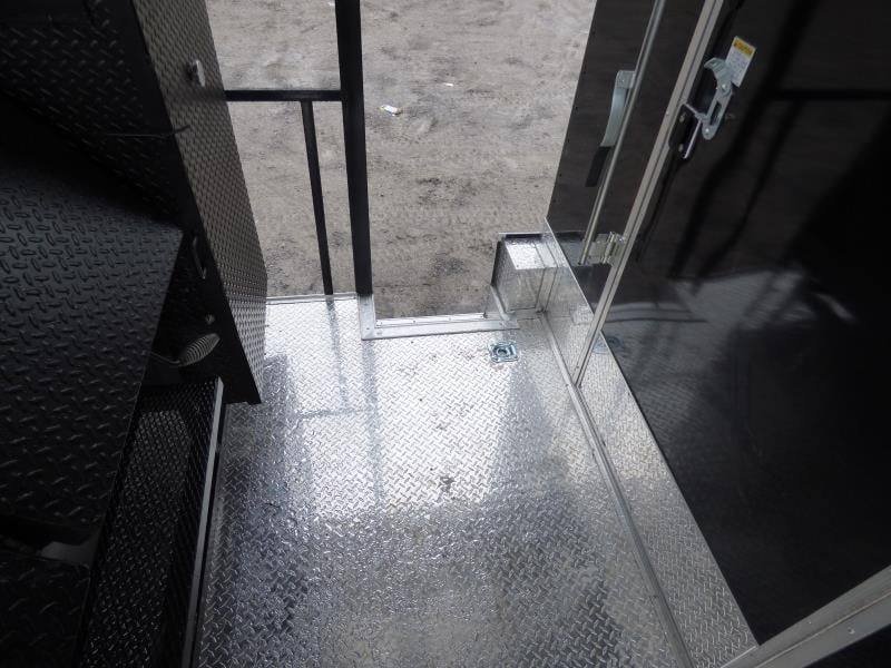 Concession Trailer 8.5’x28′ Black – Smoker BBQ Catering Food Event Restroom — photo 10