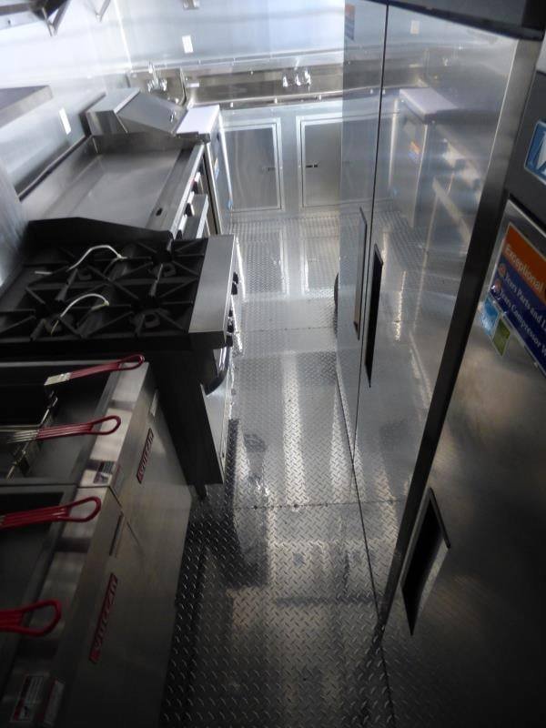 Concession Trailer 8.5’x28′ Black – Smoker BBQ Catering Food Event Restroom — photo 6