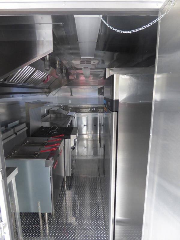 Concession Trailer 8.5’x28′ Black – Smoker BBQ Catering Food Event Restroom — photo 12
