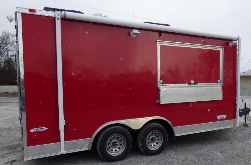Concession Trailer 8.5’x16′ Red – Event Food Catering BBQ — photo 9