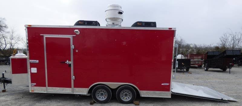 Concession Trailer 8.5’x16′ Red – Event Food Catering BBQ — photo 4
