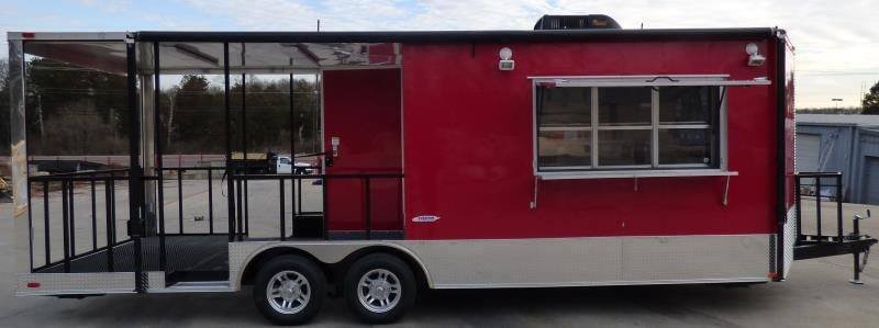 8.5′ x 24′ Concession Trailer Red BBQ Food Event Catering — photo 5
