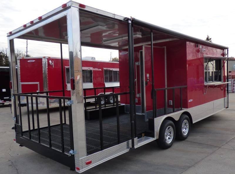 8.5′ x 24′ Concession Trailer Red BBQ Food Event Catering — photo 3