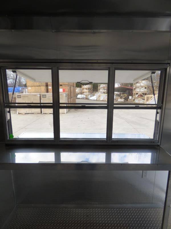Concession Trailer 8.5′ x 24′ Red – BBQ Smoker Food Catering — photo 5