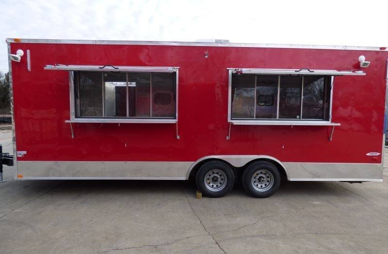 Concession Trailer 8.5’x22′ Red – Food Event Catering BBQ — photo 5