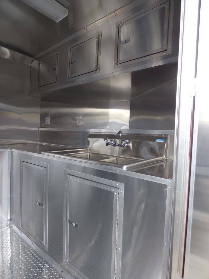 Concession Trailer 8.5’x22′ Red – Food Event Catering BBQ — photo 6