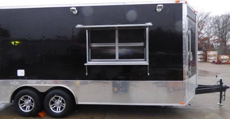 Concession Trailer 8.5’x20′ Black – Food Catering Event BBQ — photo 4