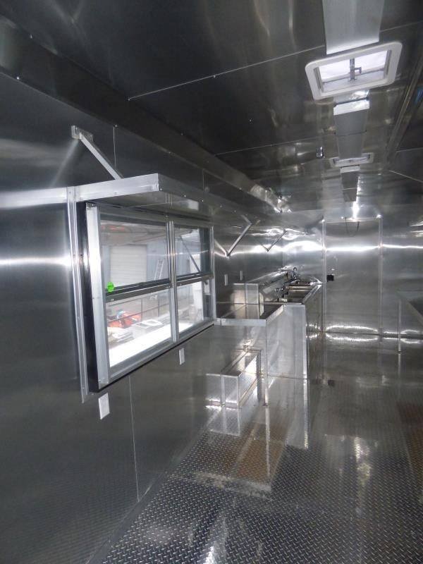 Concession Trailer 8.5’x20′ Black – Food Catering Event BBQ — photo 5