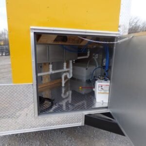 8.5 x 14 Penske Yellow Trailer with half-walled 6-foot porch - view 8